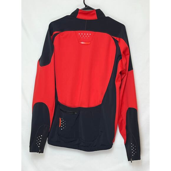 Specialized Womens XL Black Red Zip Front Long Sleeve Cycling Jacket Performance - Picture 2 of 9